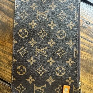 LV Brown and Tan Monogram Clutch